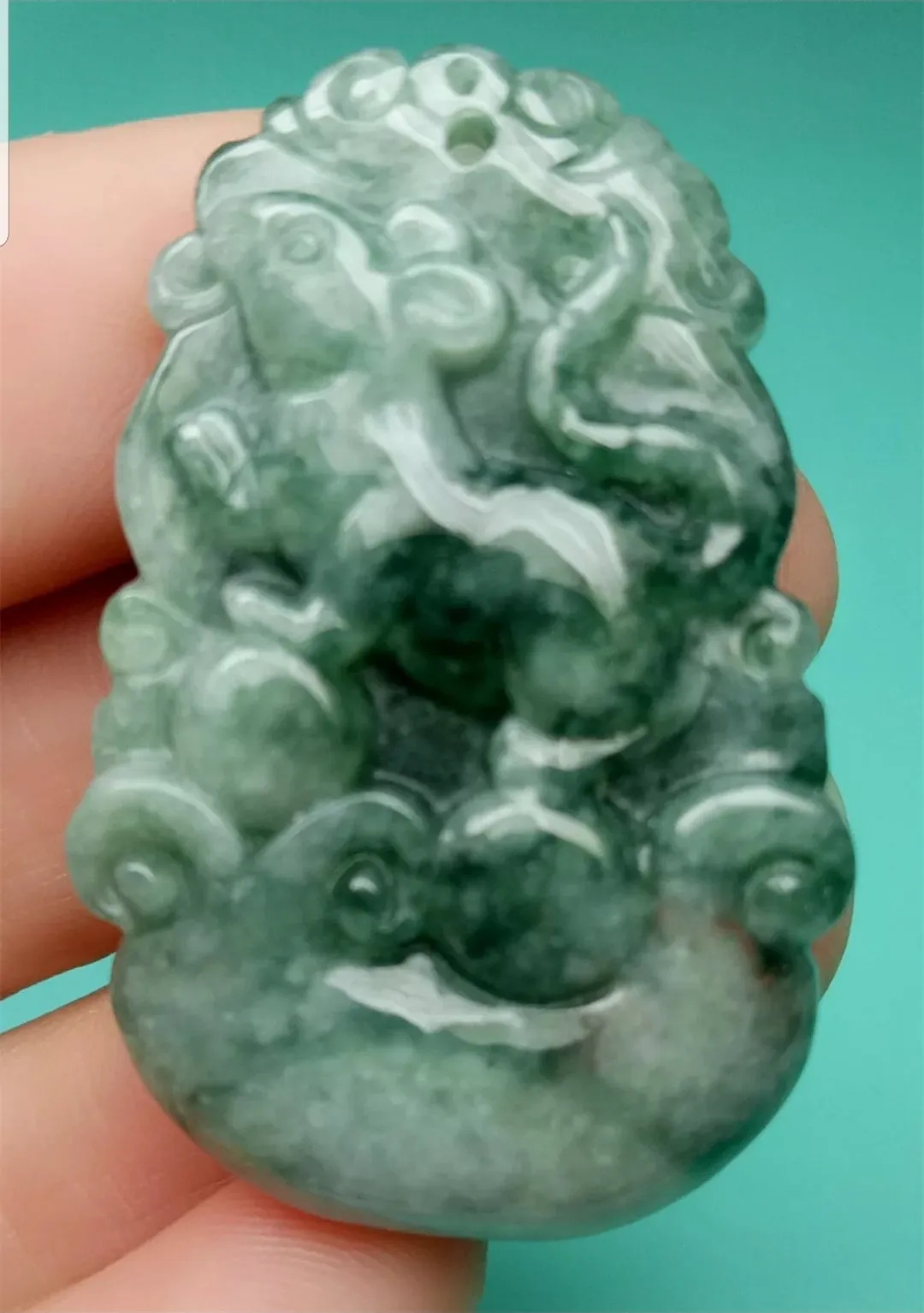 10% OFF- Certified Natural Jadeite Emerald A*Jade HandCarved Lucky Rat YuanBao Pendant