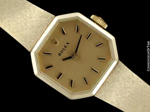 1970's Rolex Ladies Vintage Dress Bracelet Watch - 14K Gold