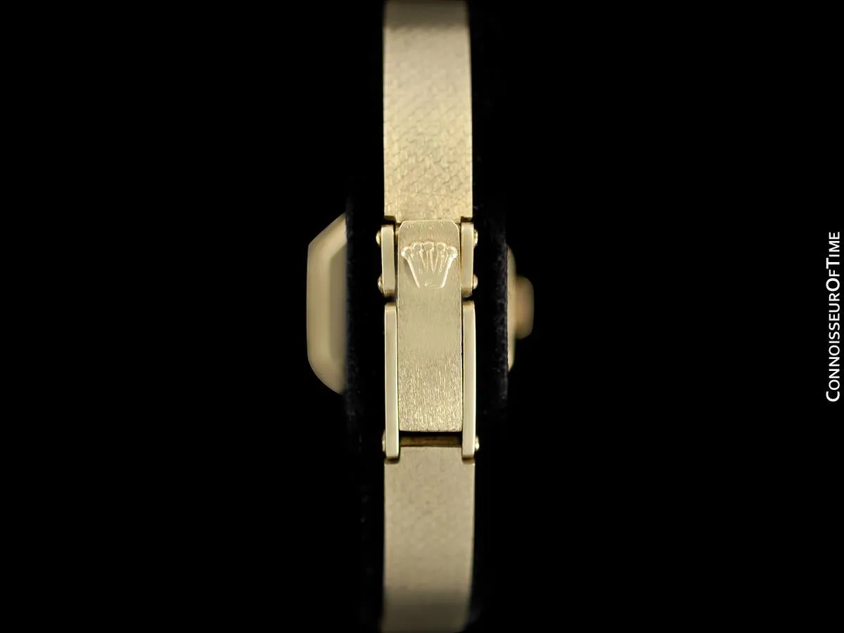 1970's Rolex Ladies Vintage Dress Bracelet Watch - 14K Gold