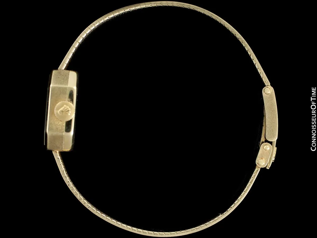 1970's Rolex Ladies Vintage Dress Bracelet Watch - 14K Gold