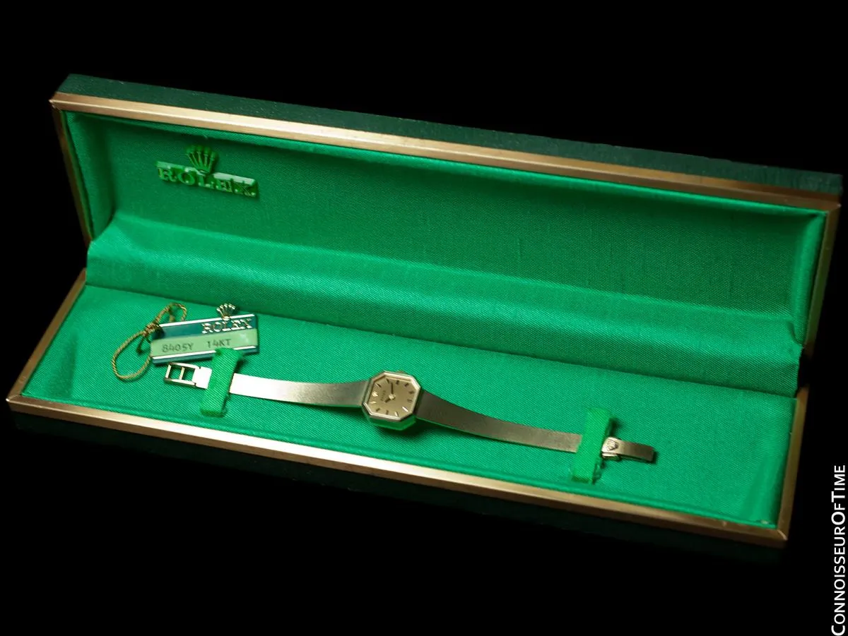 1970's Rolex Ladies Vintage Dress Bracelet Watch - 14K Gold