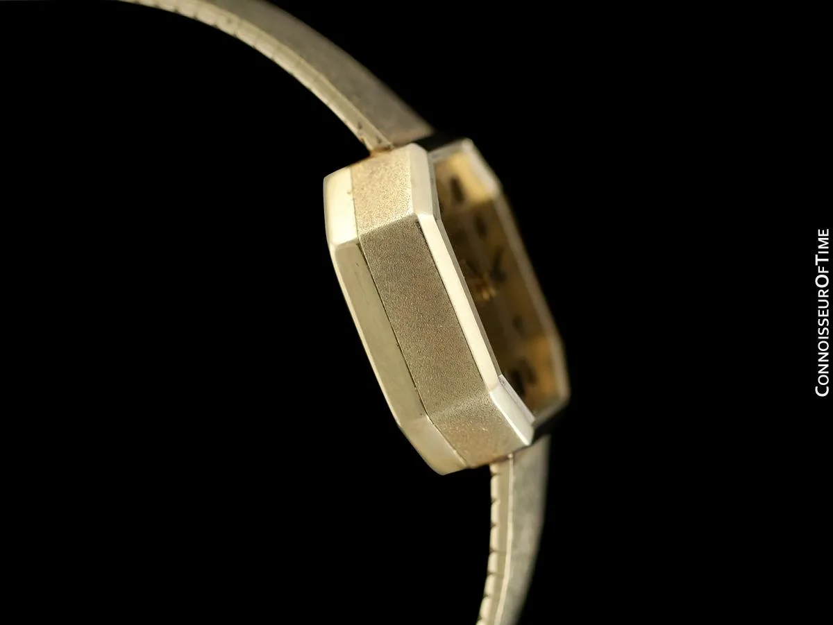 1970's Rolex Ladies Vintage Dress Bracelet Watch - 14K Gold