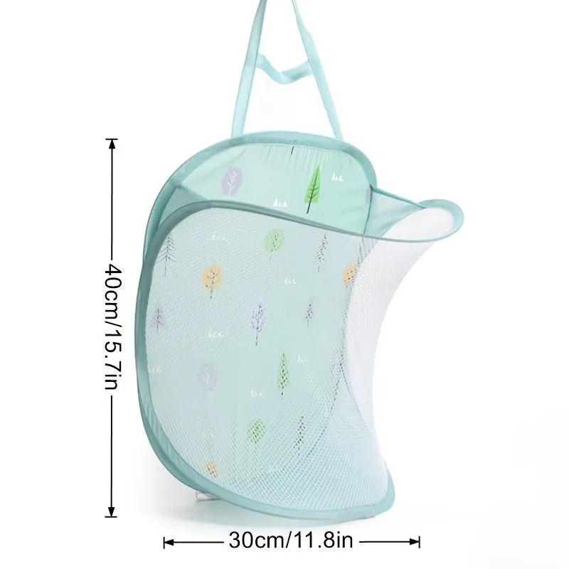 1pc Folding Wall Mounted Dirty Clothes Basket