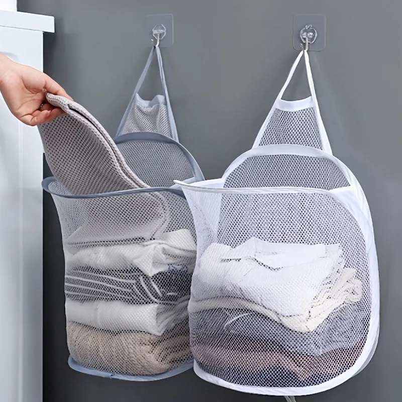 1pc Folding Wall Mounted Dirty Clothes Basket