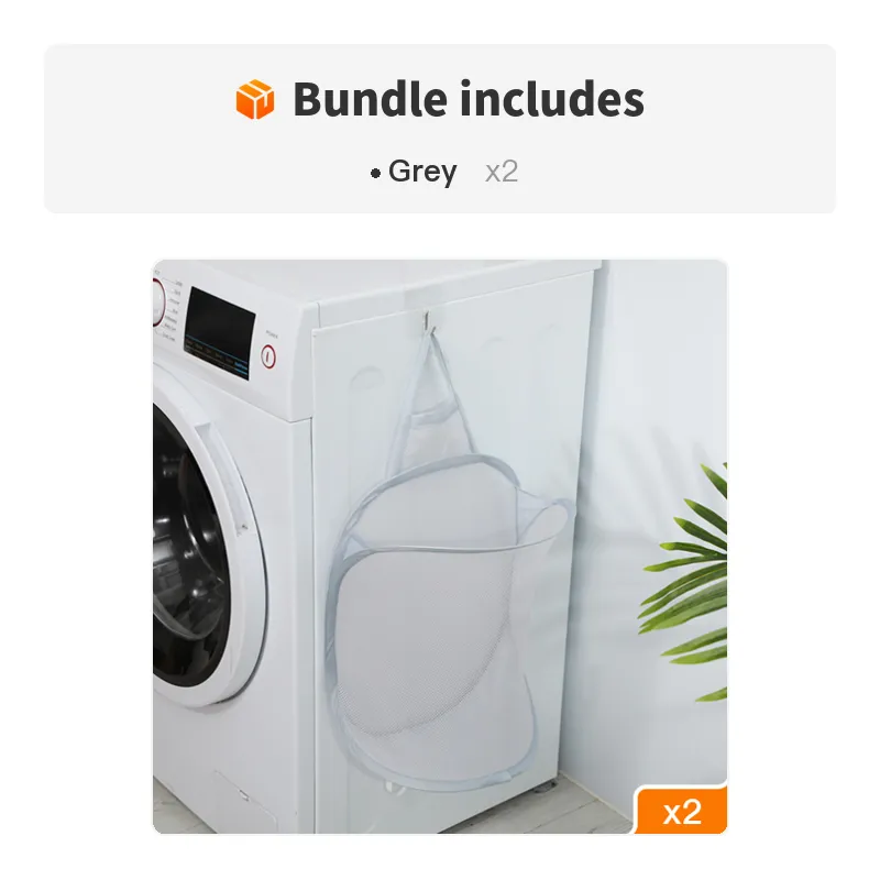 1pc Folding Wall Mounted Dirty Clothes Basket
