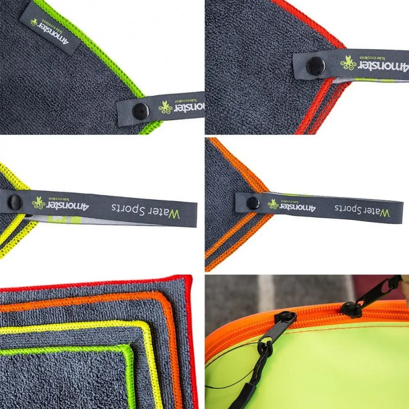 4 monster - Water Sports Microfiber Towel 4 In 1 Set ( 60X120 CM ) - TOK