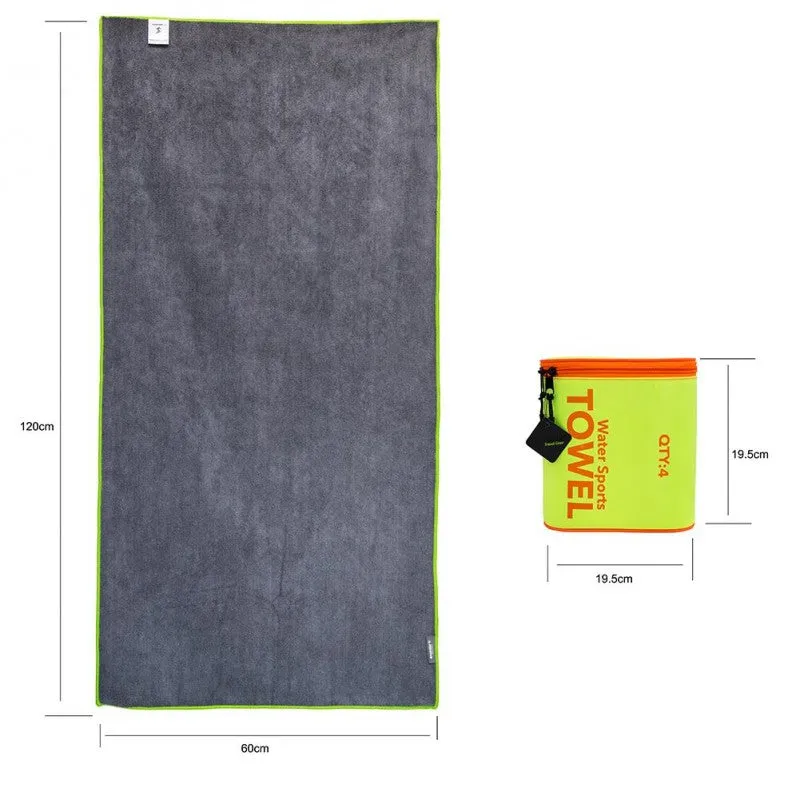 4 monster - Water Sports Microfiber Towel 4 In 1 Set ( 60X120 CM ) - TOK