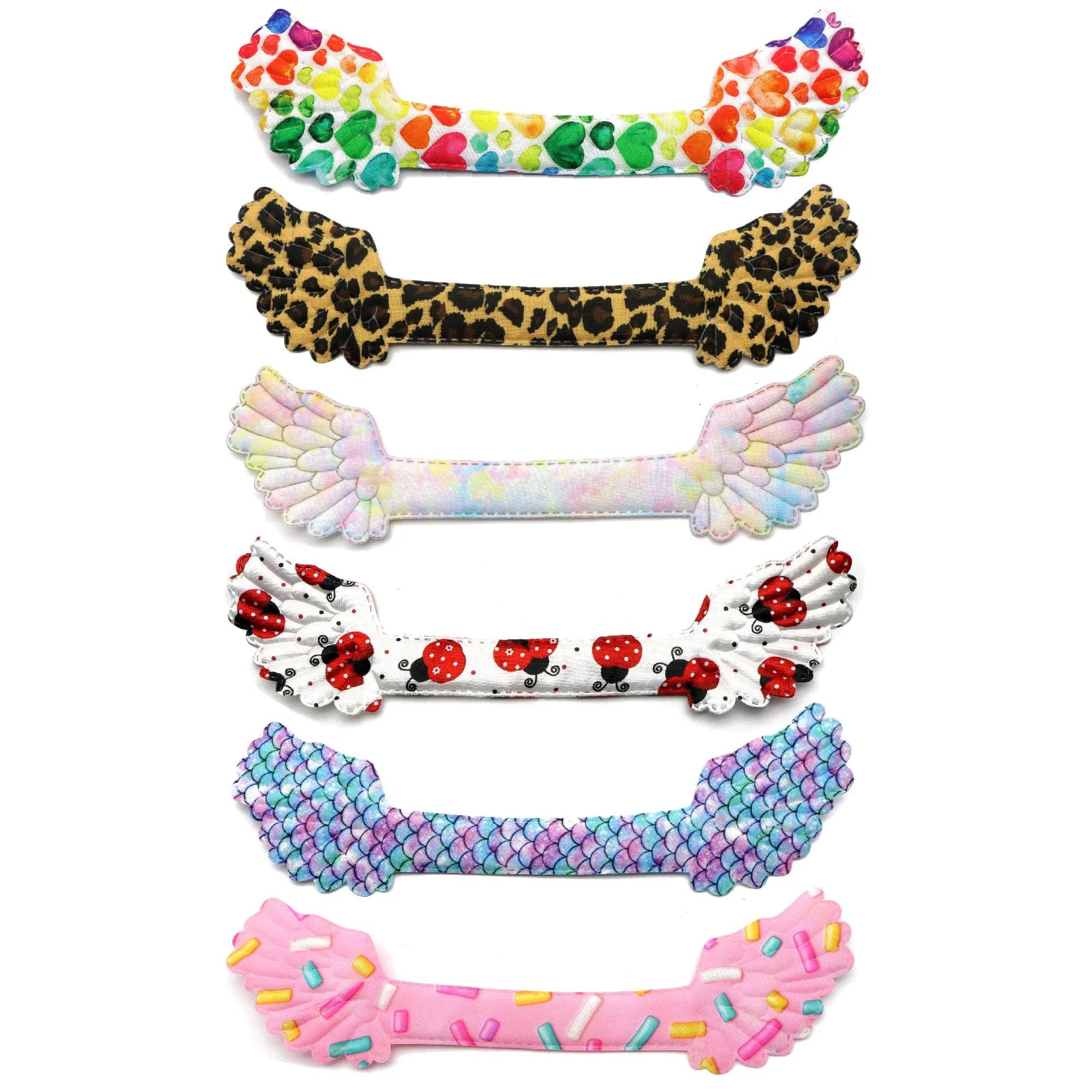 5pcs Custom Wings Padded Patch for Diy Hair scrunchies accessories
