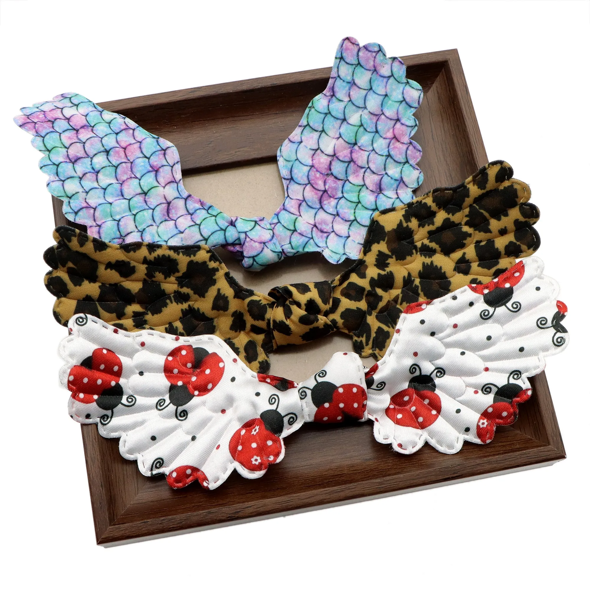 5pcs Custom Wings Padded Patch for Diy Hair scrunchies accessories