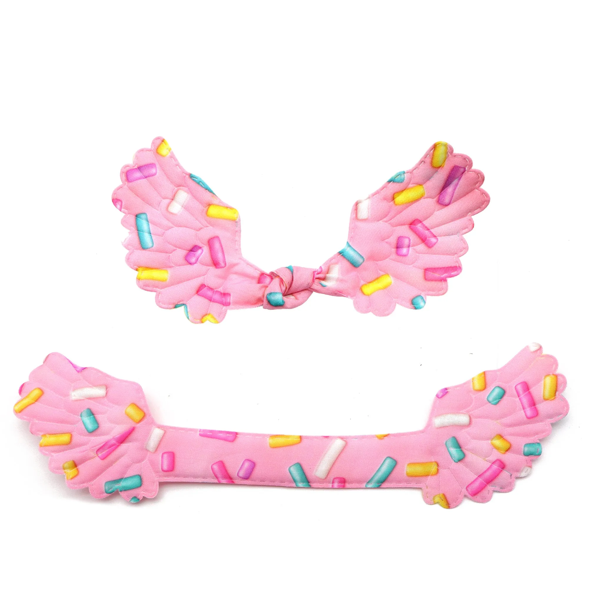 5pcs Custom Wings Padded Patch for Diy Hair scrunchies accessories