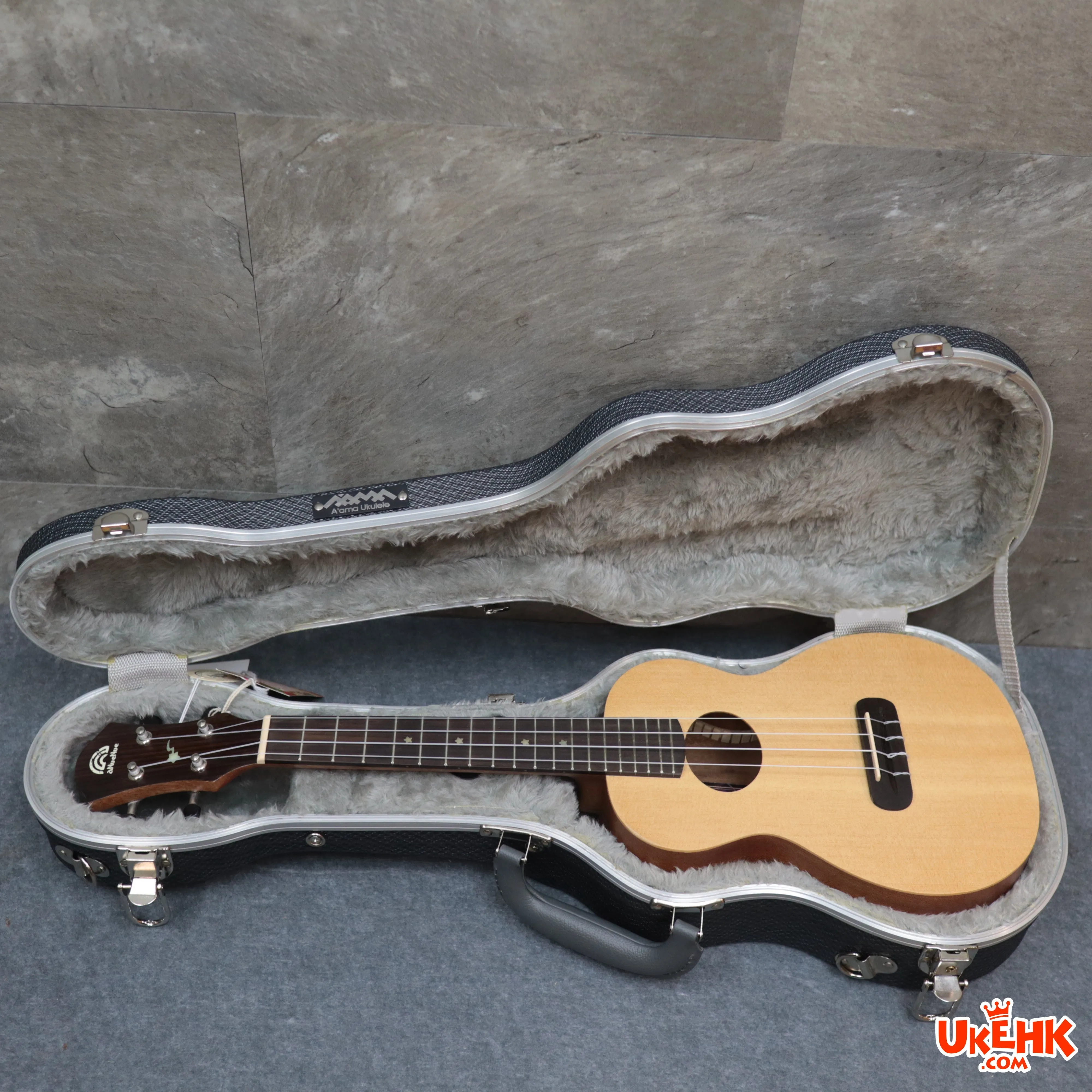 A'AMA ABS Black Soprano/Concert Case（ABS-BK-S/C)