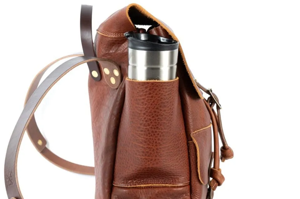 Add water bottle side pocket to both sides of backpack