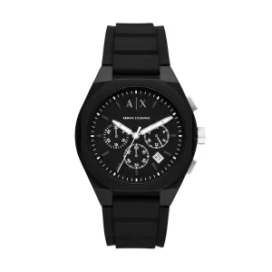 Armani Exchange Na Black Silicone Men's Watch
