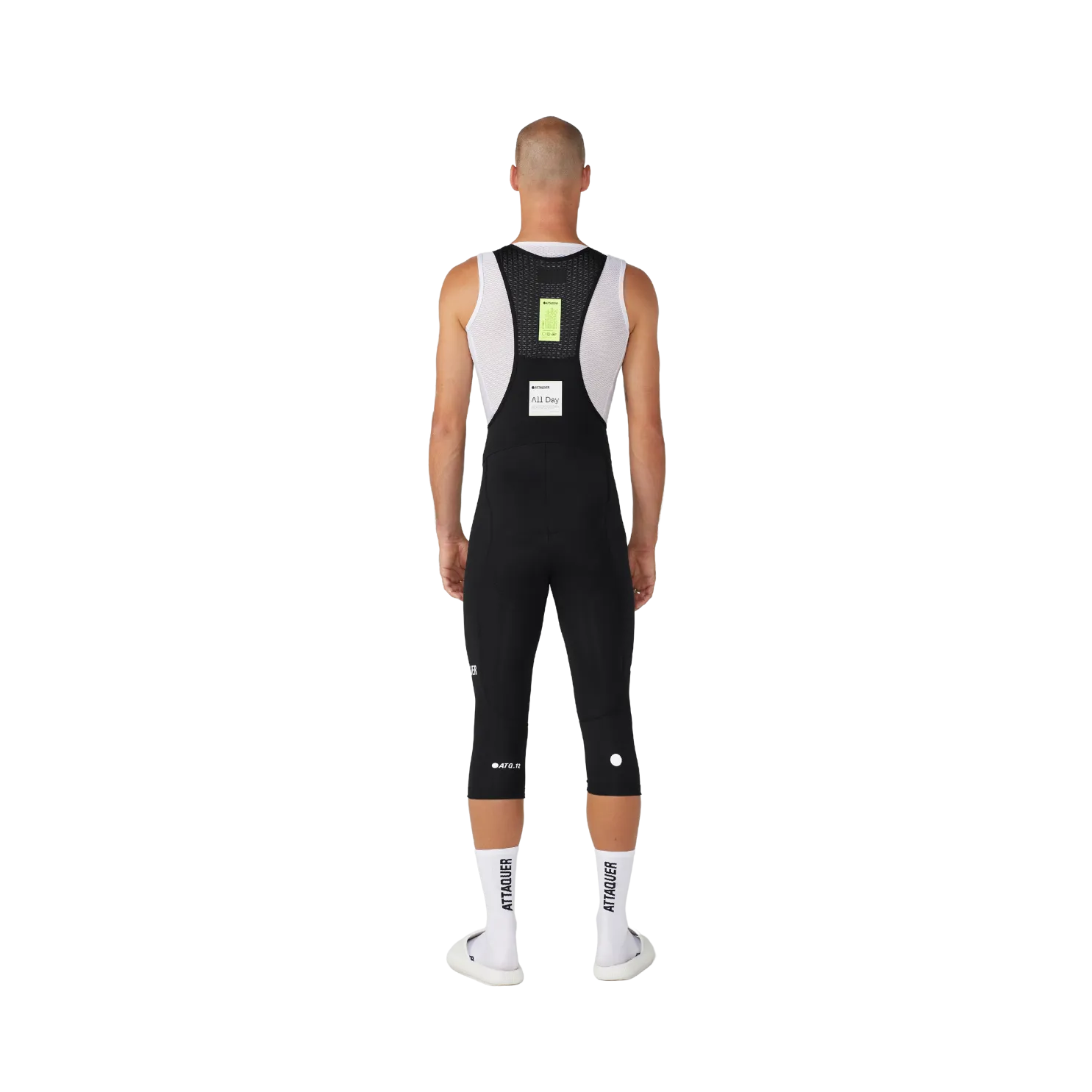 Attaquer All Day 3/4 Bib - Black/White Logo