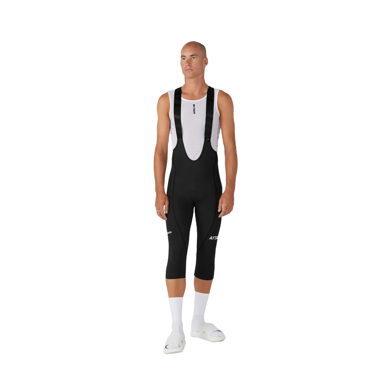 Attaquer All Day 3/4 Bib - Black/White Logo