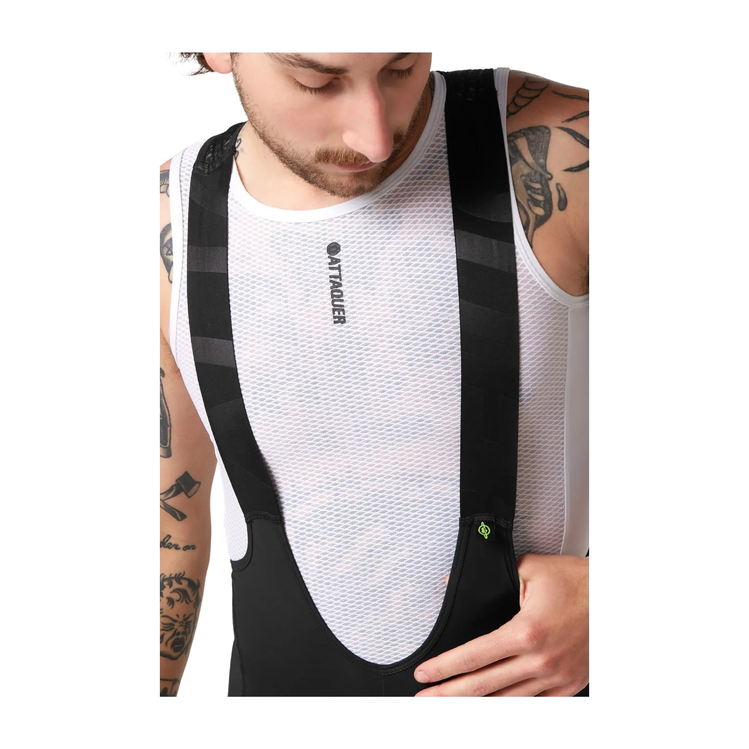 Attaquer All Day 3/4 Bib - Black/White Logo