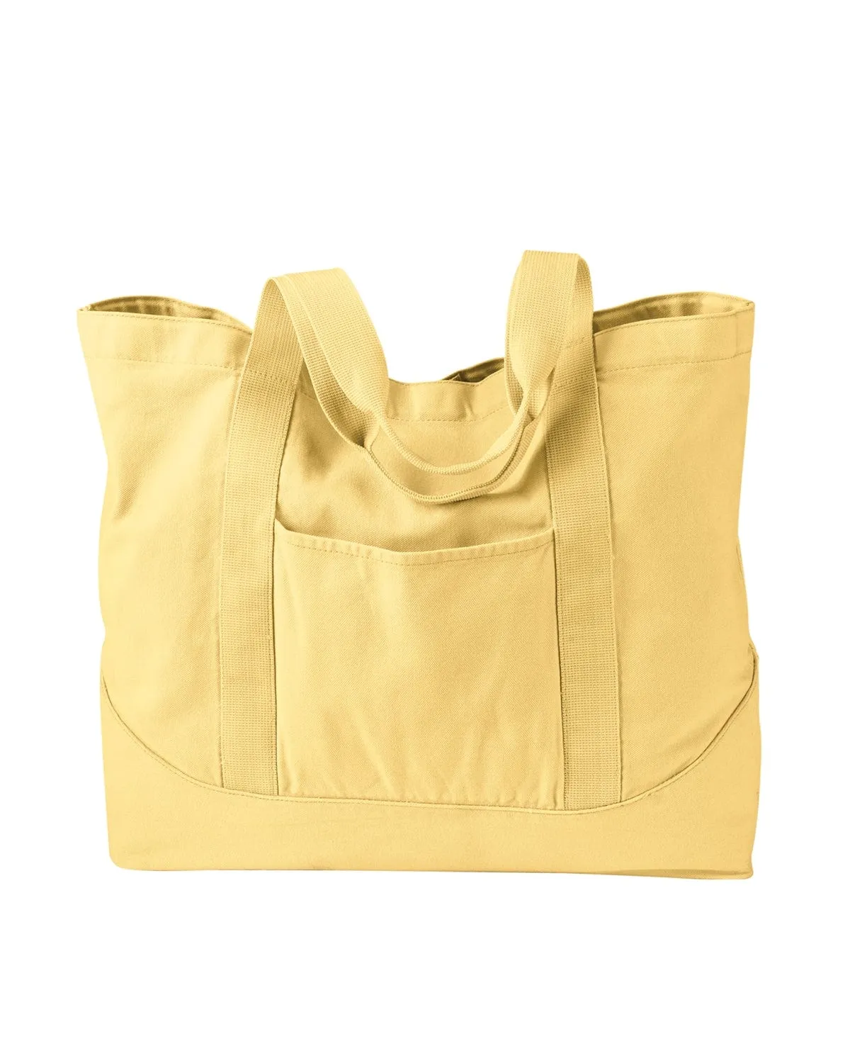Authentic Pigment Pigment-Dyed Large Canvas Tote | Goldenrod