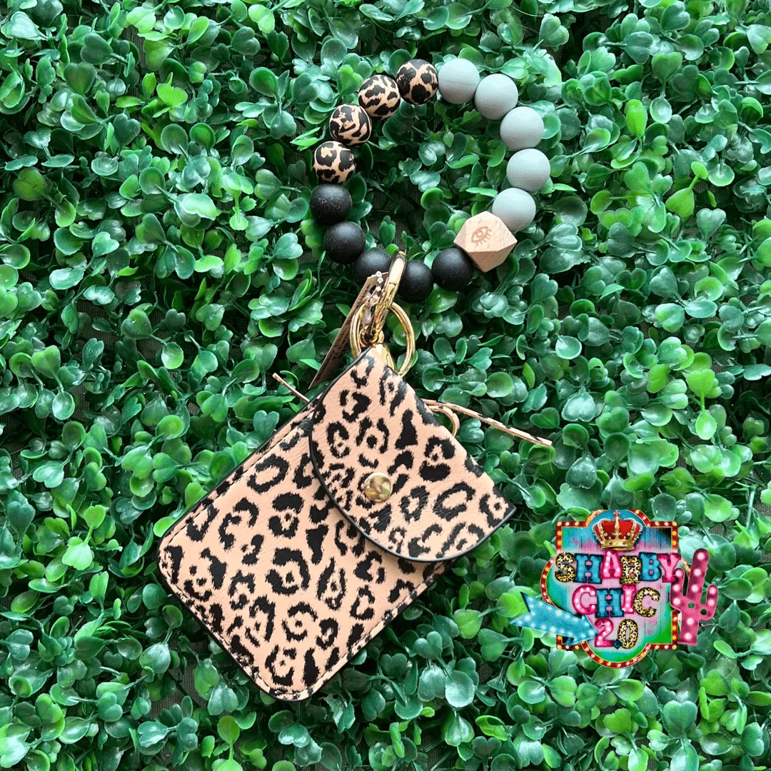 Beaded Keyring with Snap Wallet