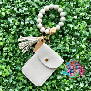 Beaded Keyring with Snap Wallet