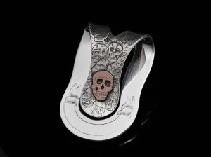 Big Bend Gold Skull Money Clip