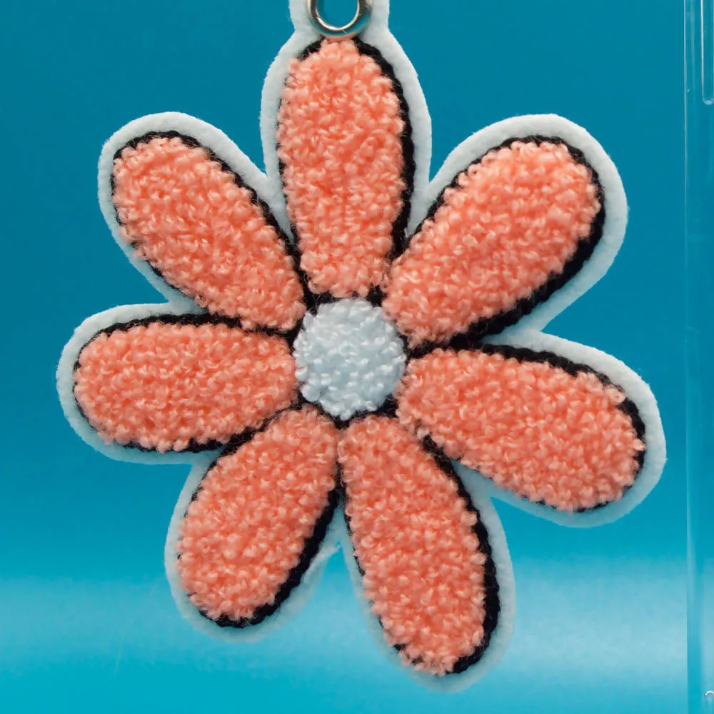 Big Flower Embroidered Earrings