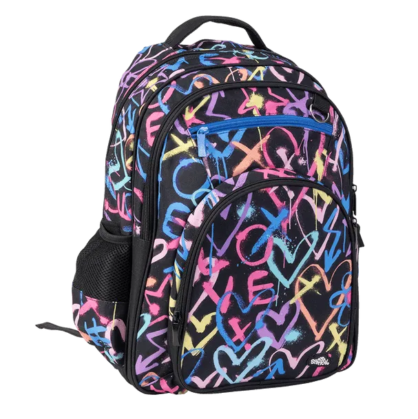 Big Kids Backpack - Hearts and Crosses