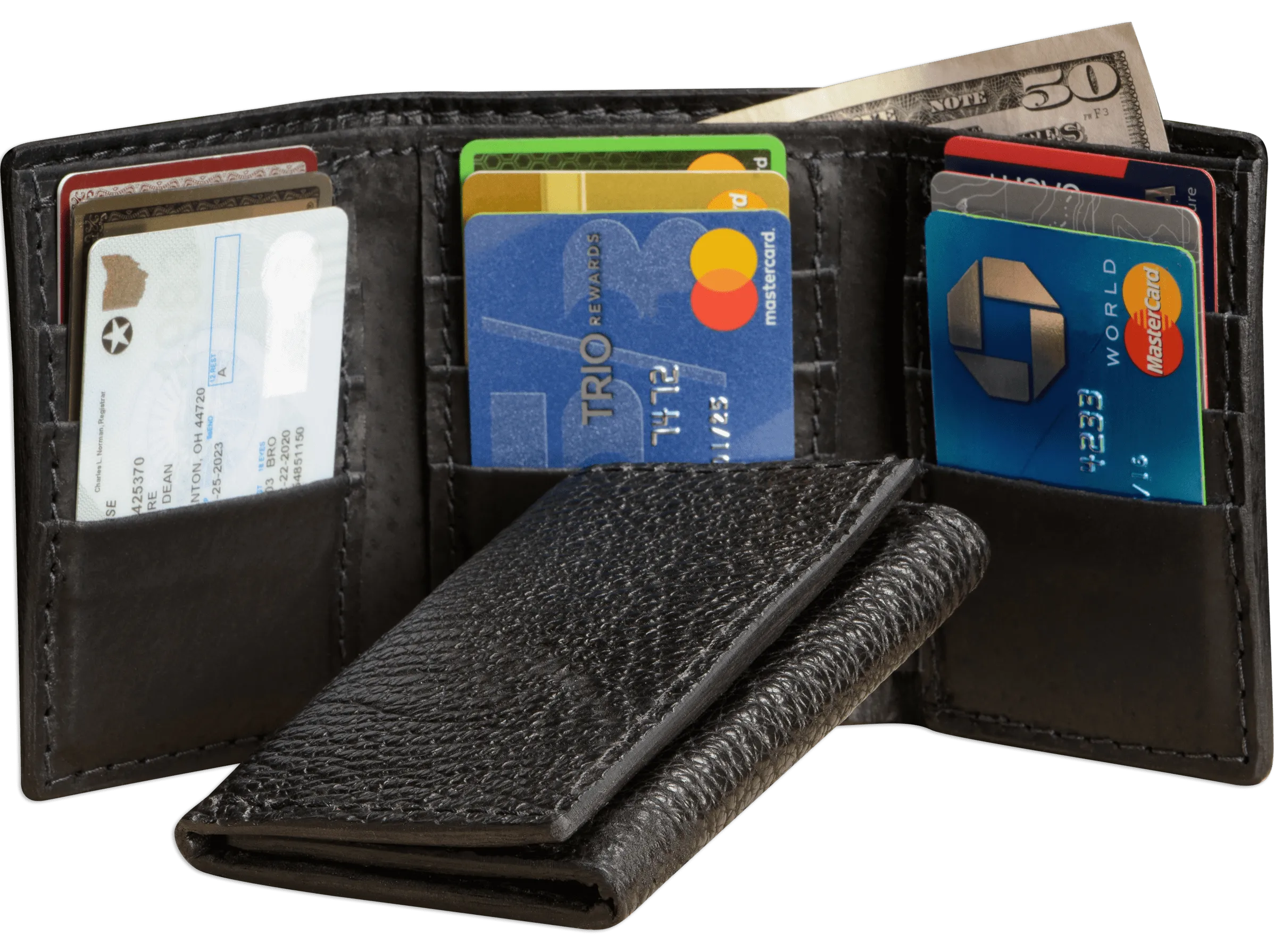 Black Shark Trifold Wallet