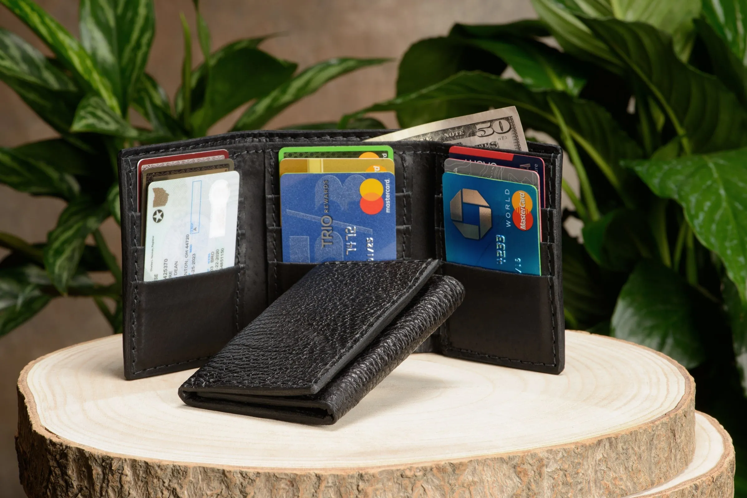 Black Shark Trifold Wallet