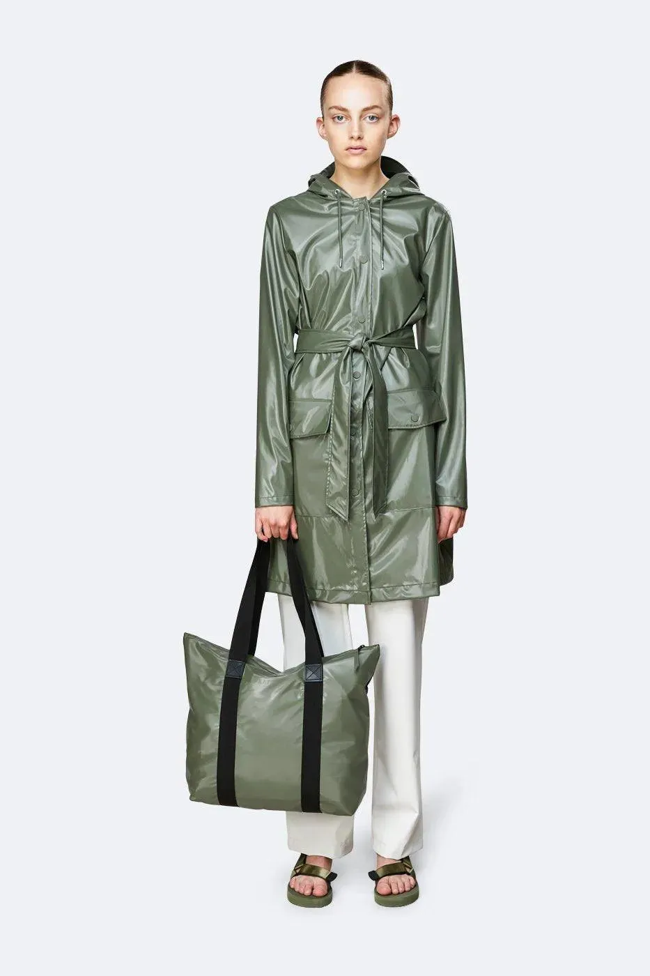 Bolso Tote Bag Rush Shinny Olive