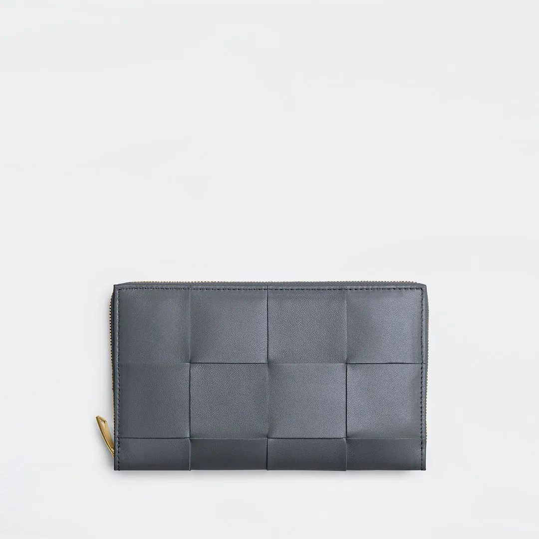 BOTTEGA VENETA | GREY ZIP WALLET
