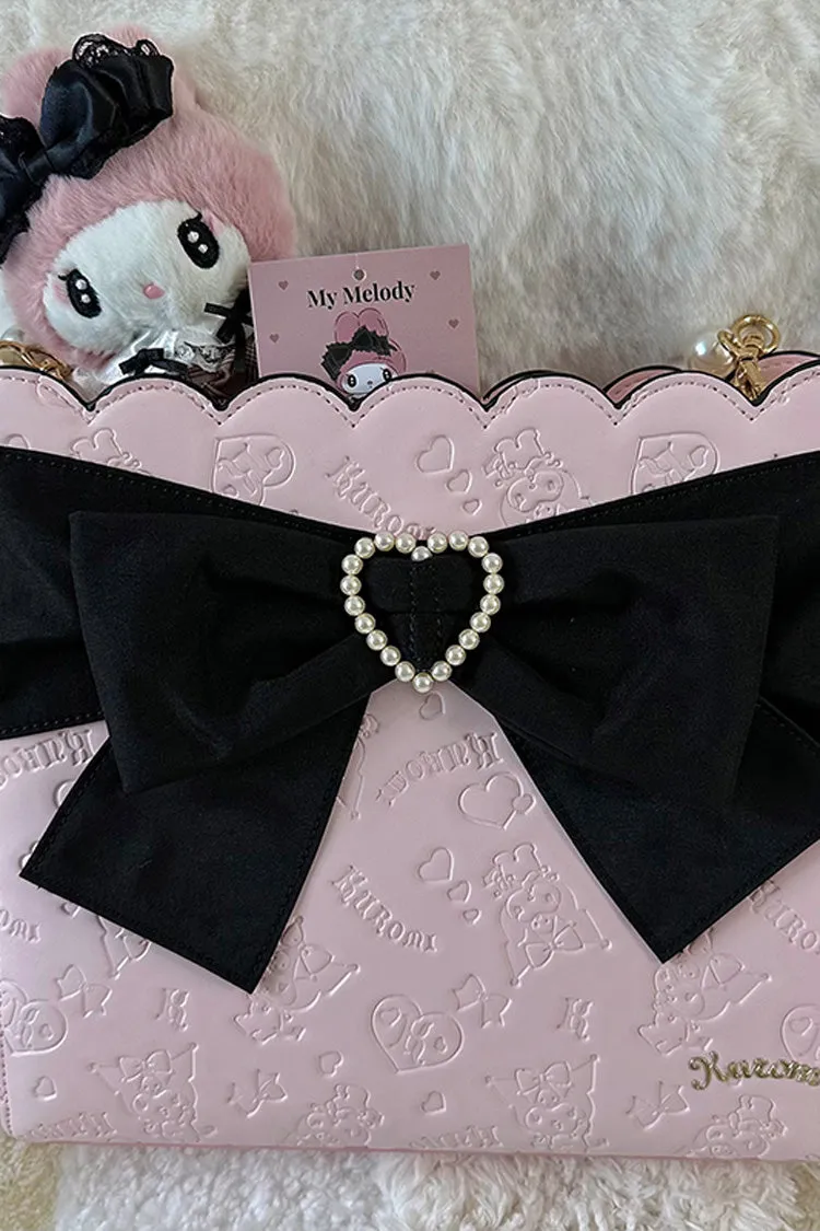 Bowknot Pearl Sweet Lolita Shoulder Bag 4 Colors