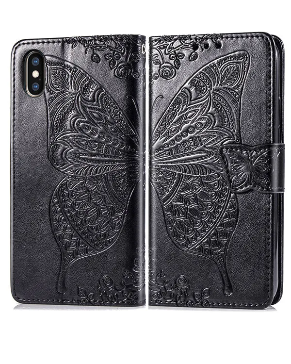 Butterly Muti-Function Wallet Iphone Case