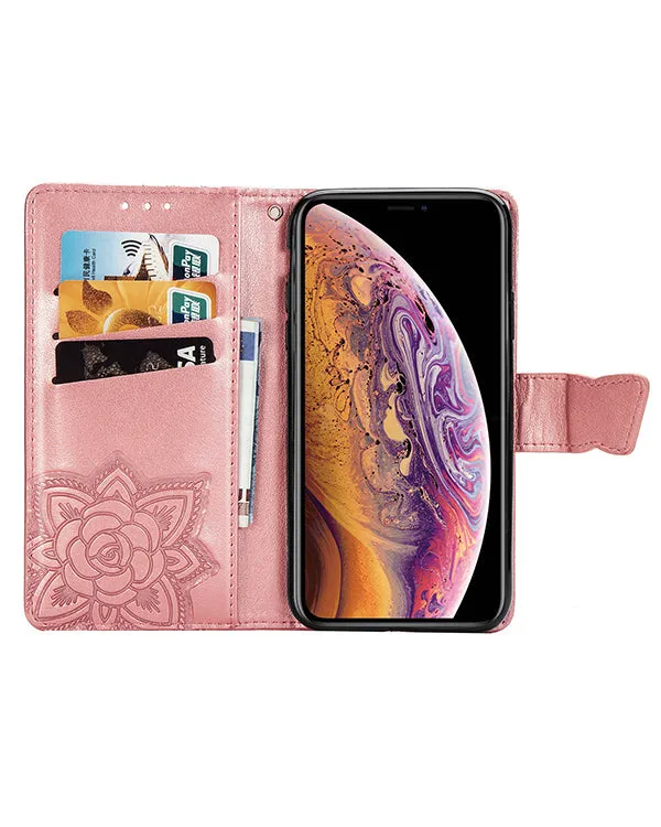 Butterly Muti-Function Wallet Iphone Case