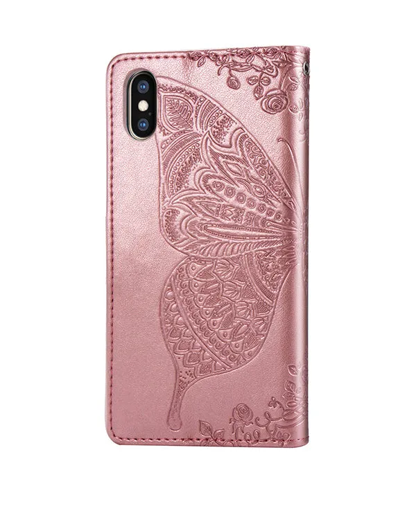 Butterly Muti-Function Wallet Iphone Case