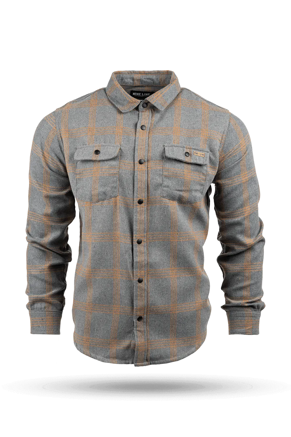 Button-Up Snap Flannel Shirt