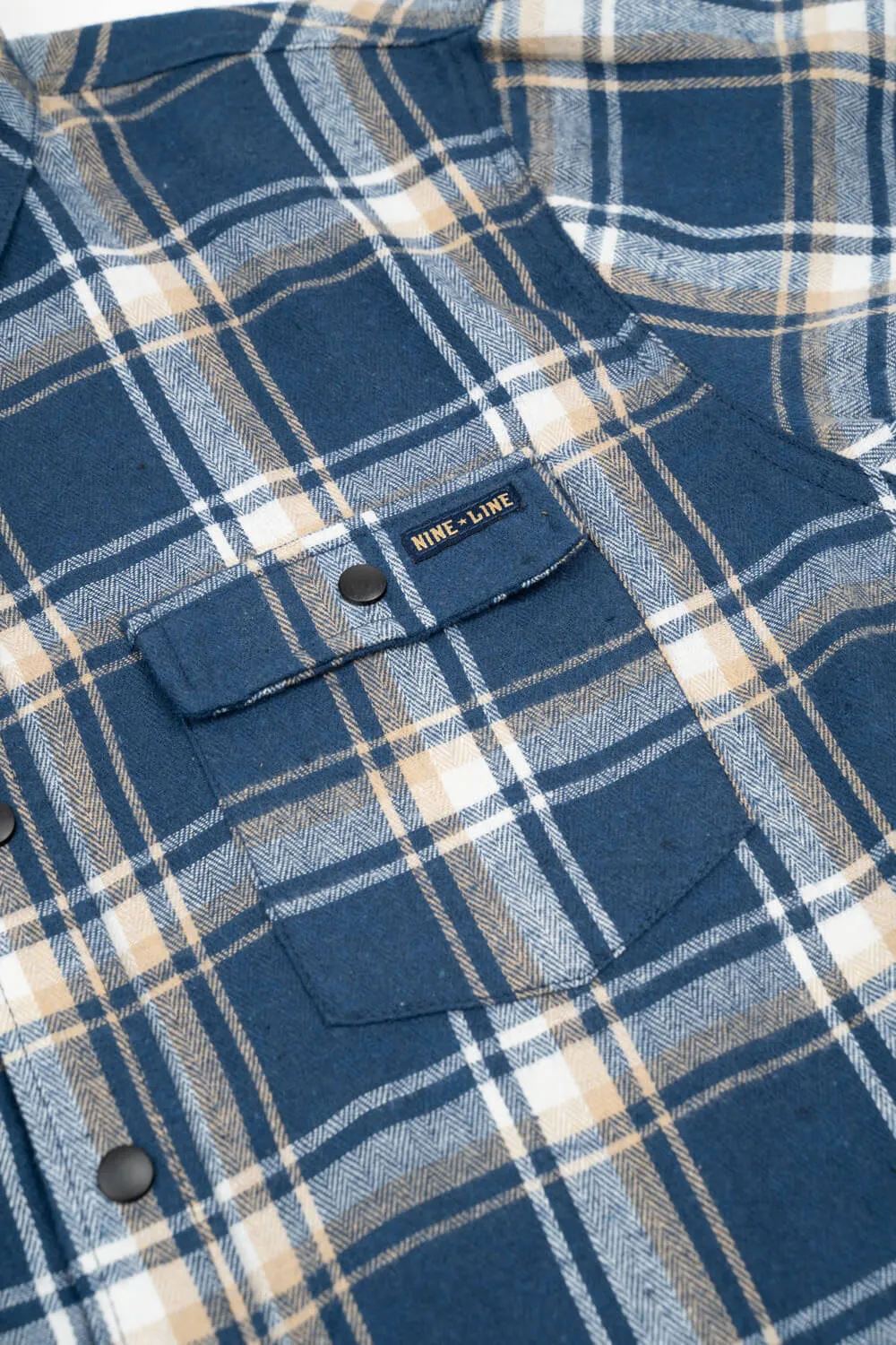 Button-Up Snap Flannel Shirt