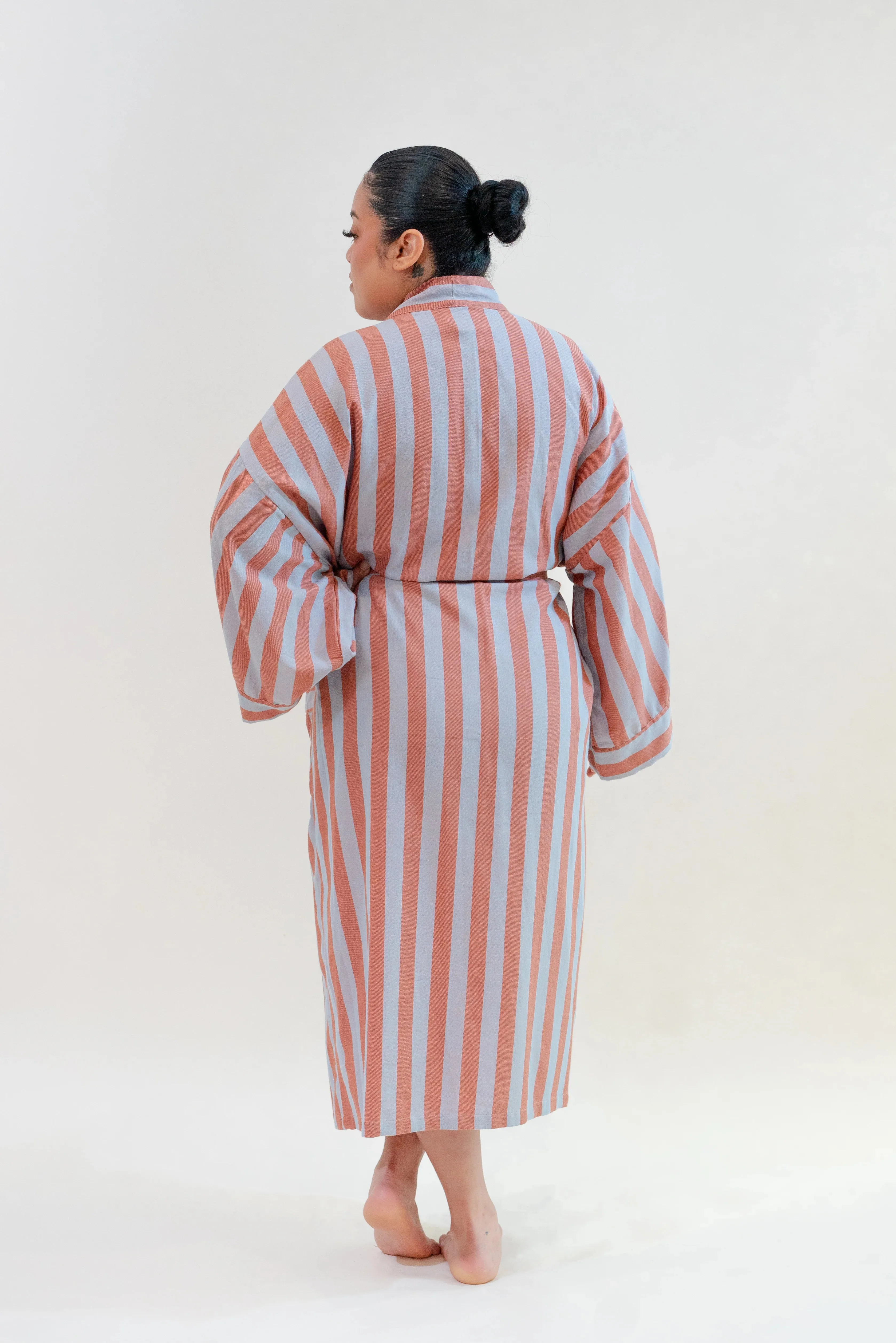 Cabana Stripe Robe in Puff