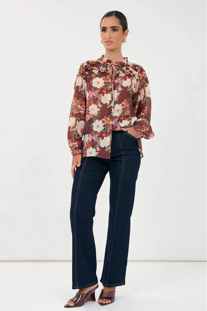 Carrie Montilla Print Shirt