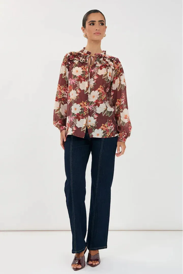 Carrie Montilla Print Shirt