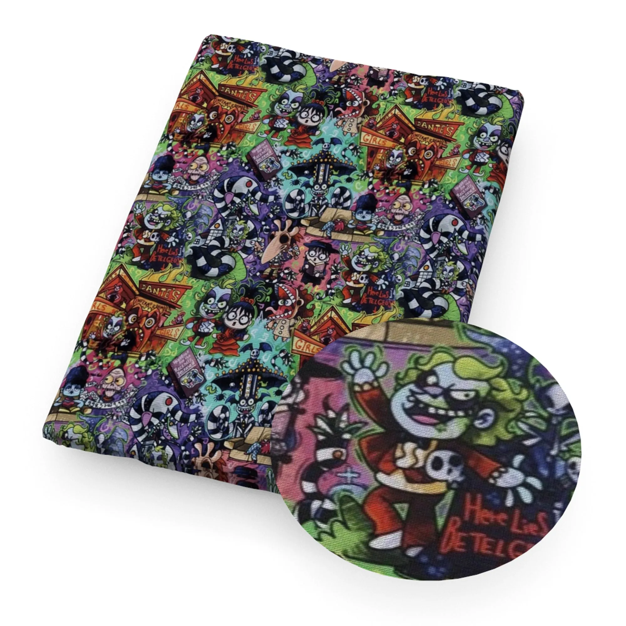 Cartoon Theme Printed Fabric