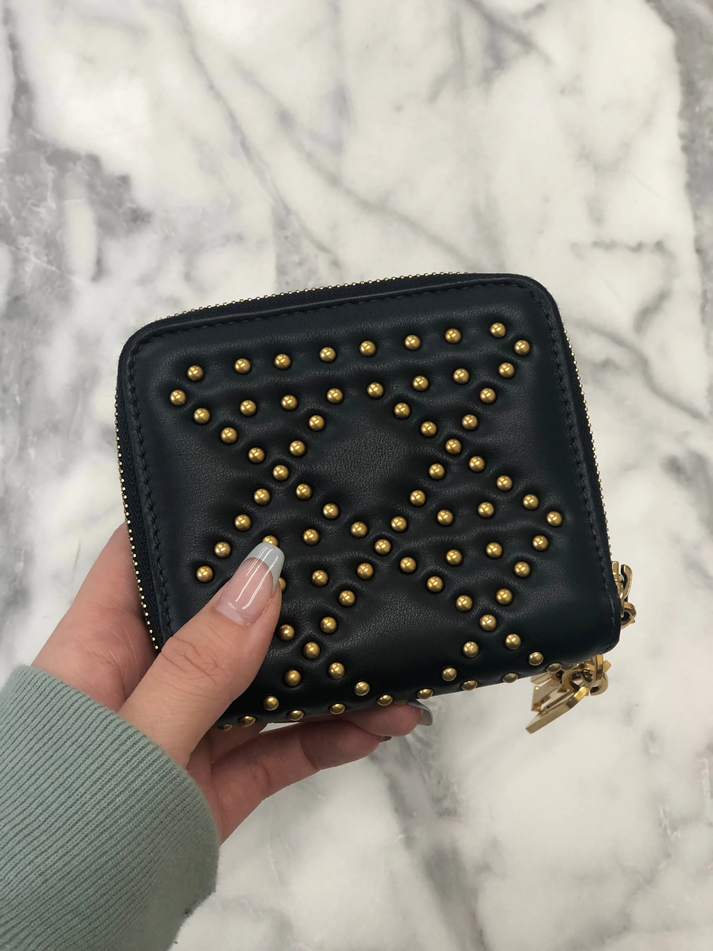 Christian Dior Cannage Leather Dior 33-MA0197 Compact wallet Nyvy 7m4p8z