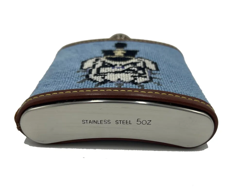 Citadel Spike Hand-stitched Needlepoint Flask