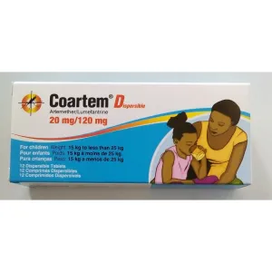 Coartem Dispersible tablet arthemether lumefantrine 15kg-25kg