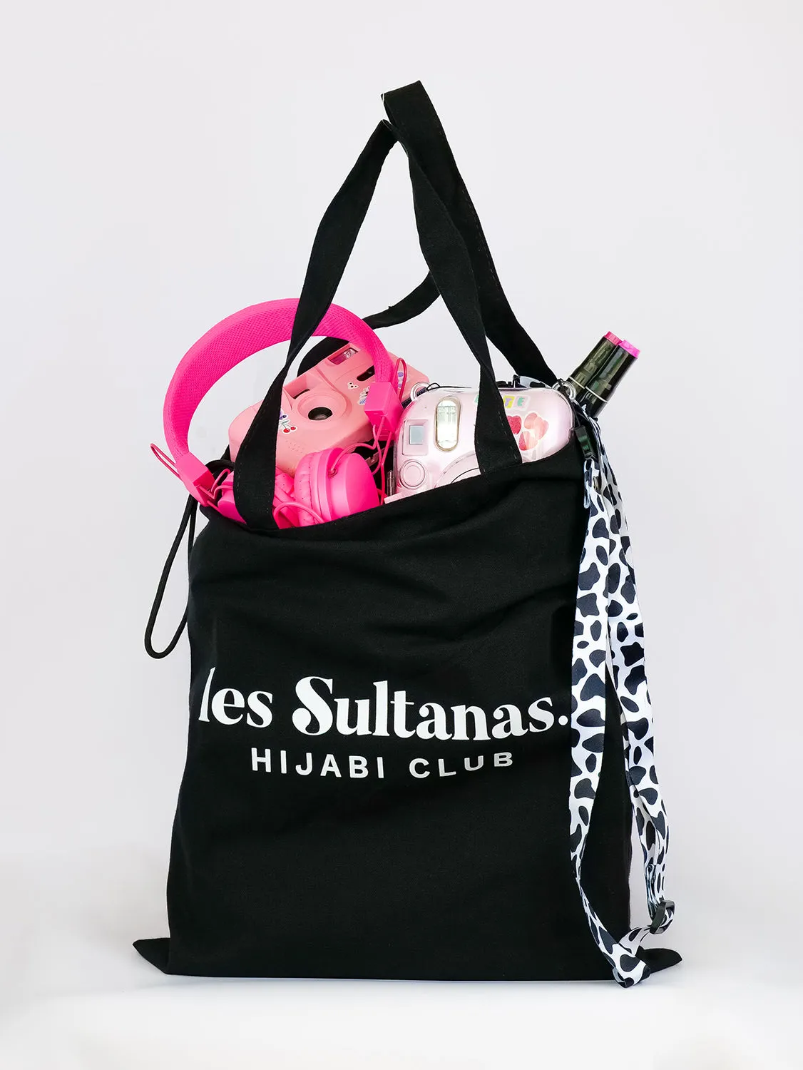 Cotton Tote Bag "Les Sultanas Originals" Black