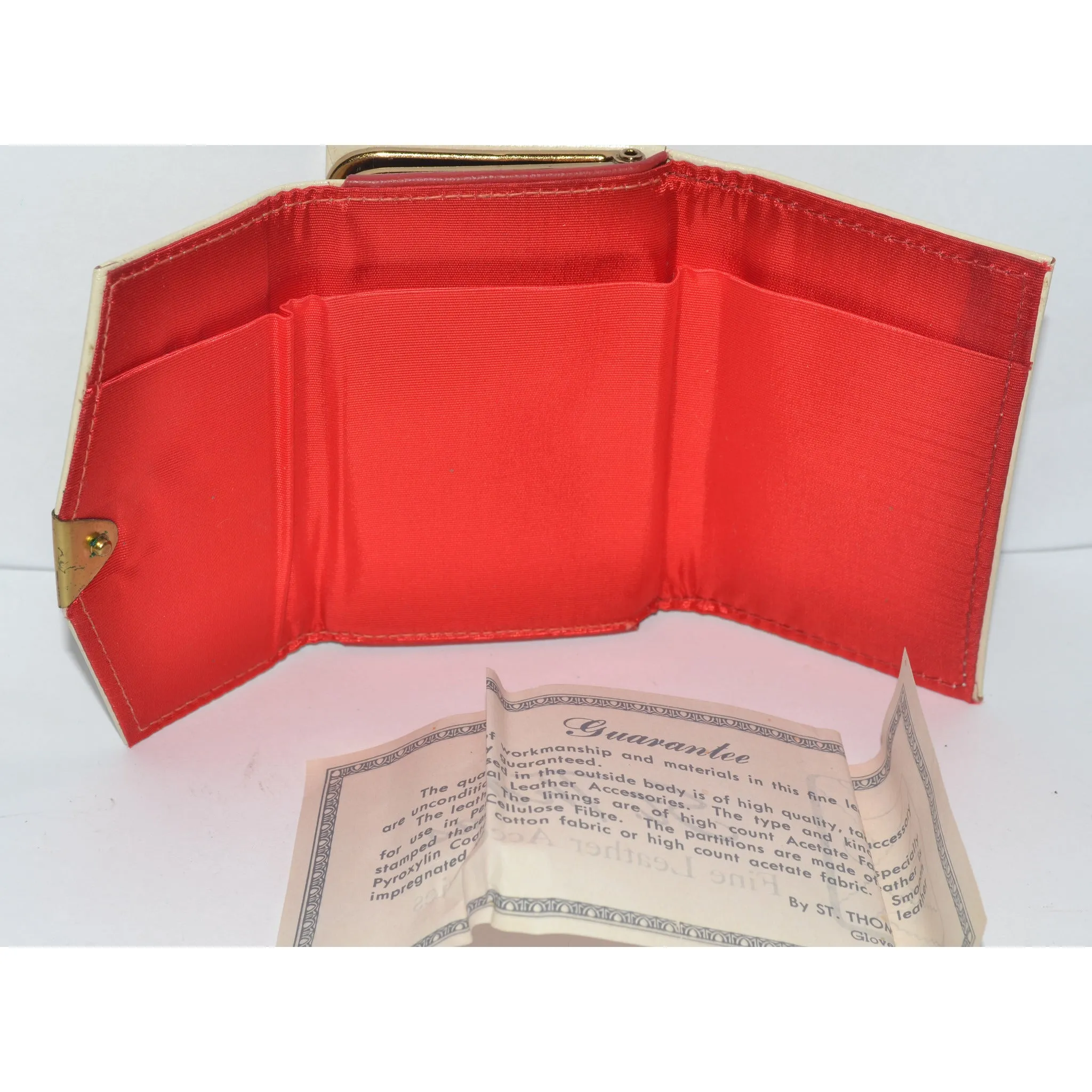 Cream Jeweled Coin Purse By St. Thomas