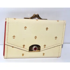 Cream Jeweled Coin Purse By St. Thomas