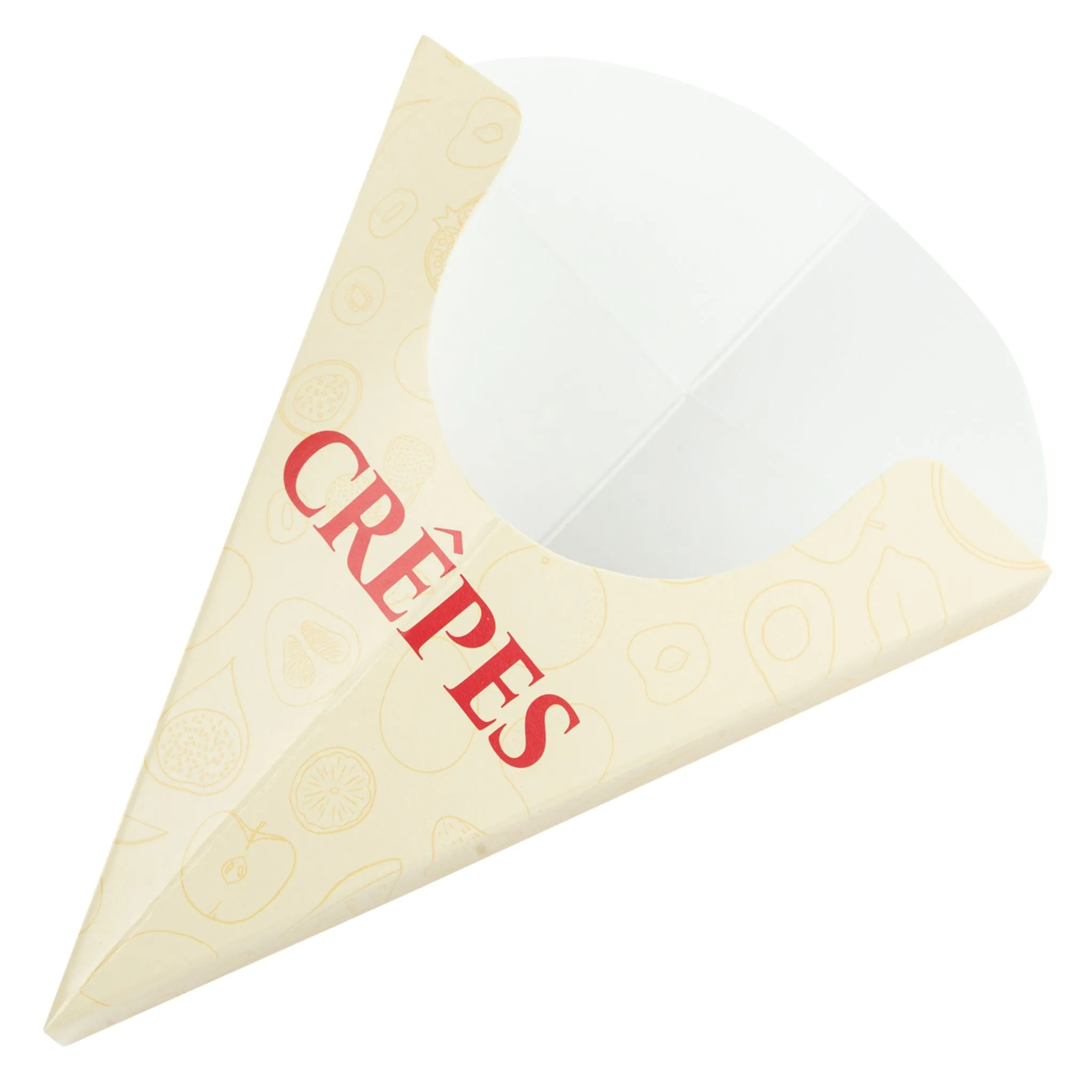 Crepe Cone Holders With Design - 500/Pack