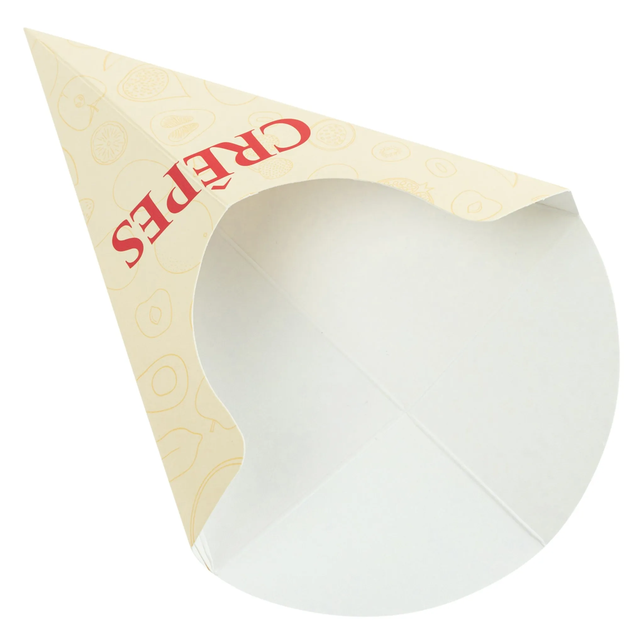 Crepe Cone Holders With Design - 500/Pack
