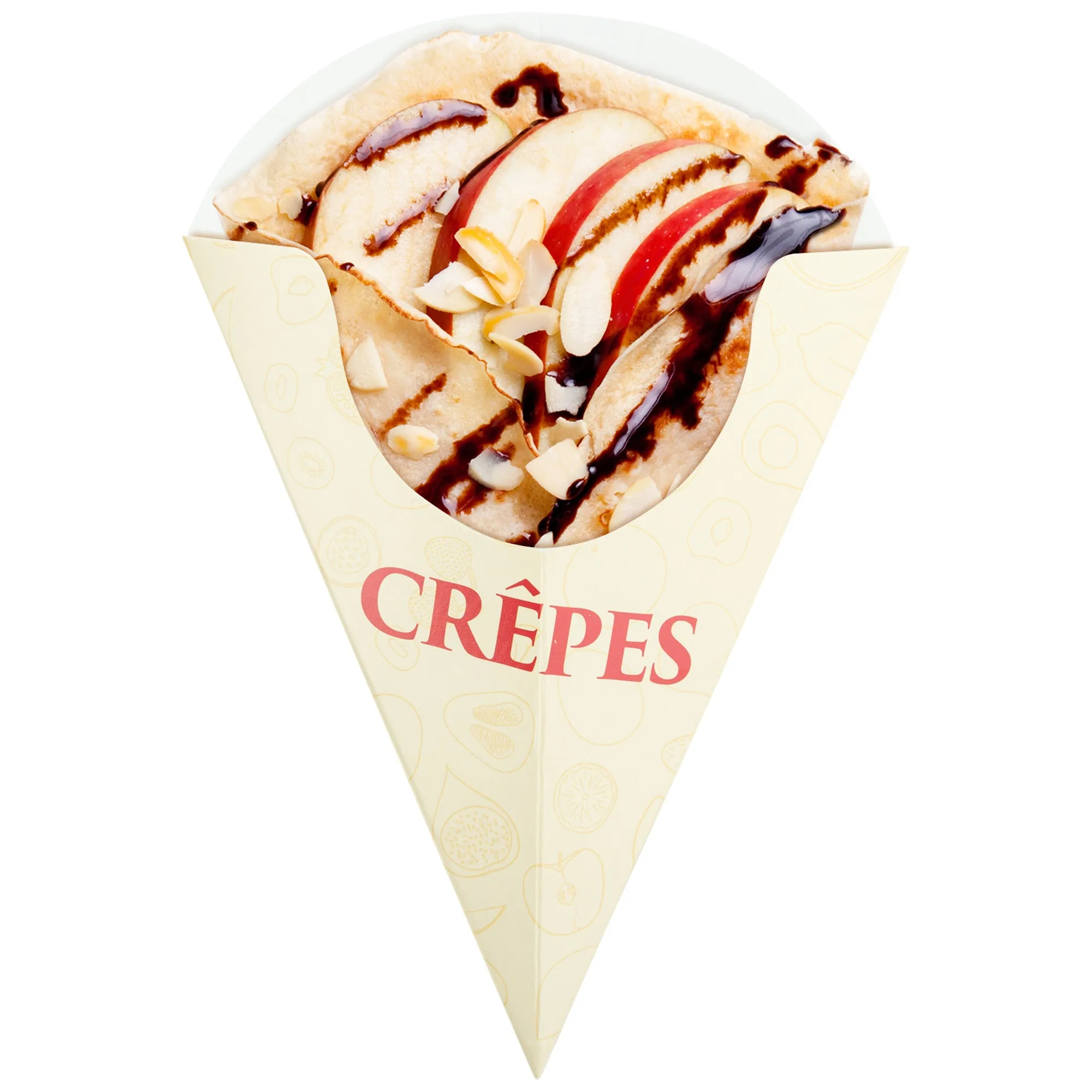 Crepe Cone Holders With Design - 500/Pack