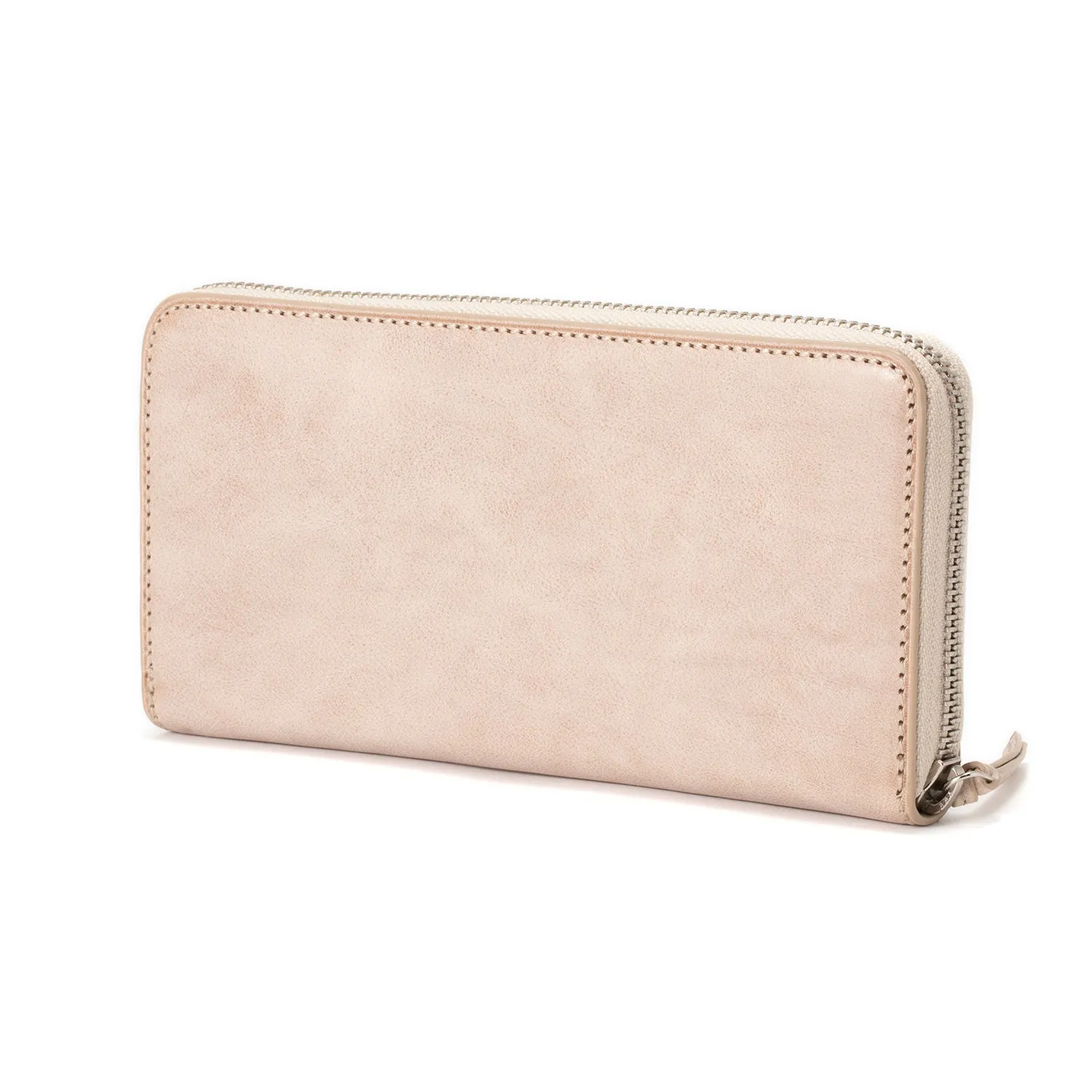 CRONY. | クルニー　Long Round Zip Wallet(white waxed)